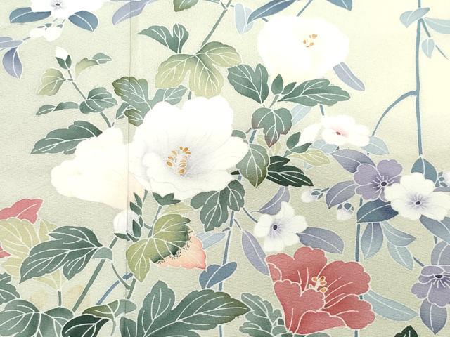 平和屋着物○訪問着 作家物 枝花文 正絹 逸品 CAAX0953vf