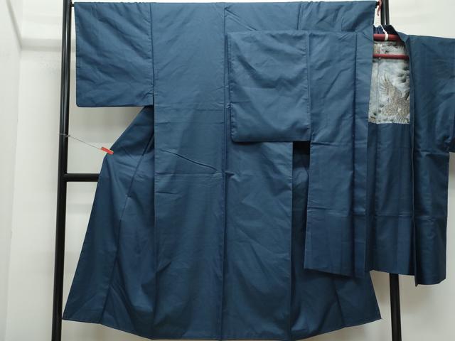 平和屋着物●男性　紬　アンサンブル　吉祥文　正絹　逸品　CAAX0965vf