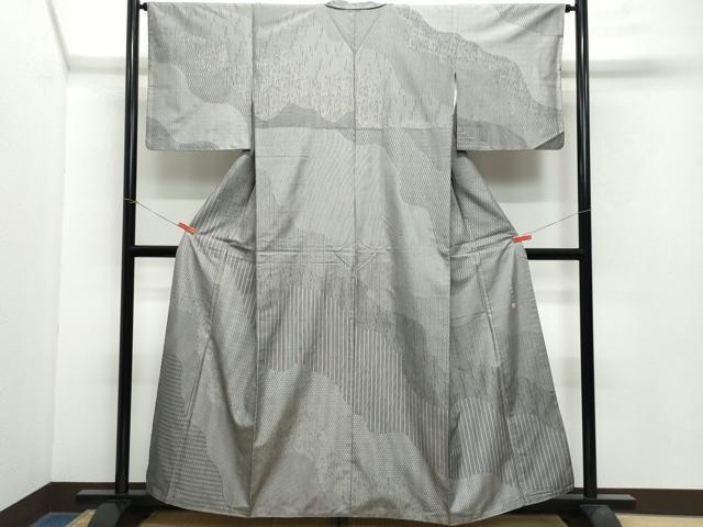 平和屋着物●訪問着　江戸小紋　飯島輝也　道長吉祥文　正絹　逸品　CAAX0997vf