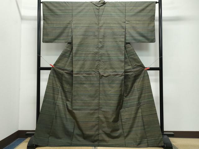 平和屋着物●訪問着　本場染大島紬　吉祥文　正絹　逸品　CAAX0999vf