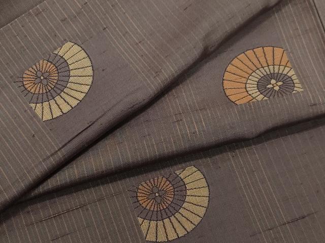 平和屋着物●京の名門・菱屋六右ェ門　紬　小紋　番傘　ほていや扱い　正絹　逸品　CAAX1013vf