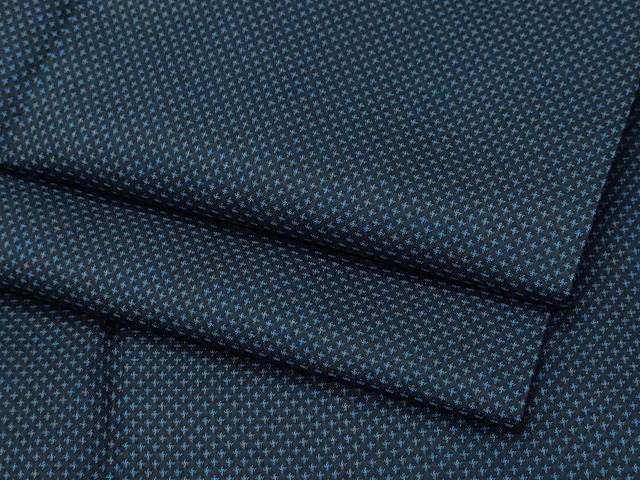 平和屋着物●上質な紬　十字絣　正絹　逸品　CAAX1016vf