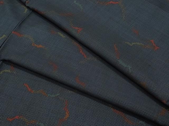 平和屋着物●本場大島紬　7マルキ　雲重ね文　正絹　逸品　CAAX1027vf