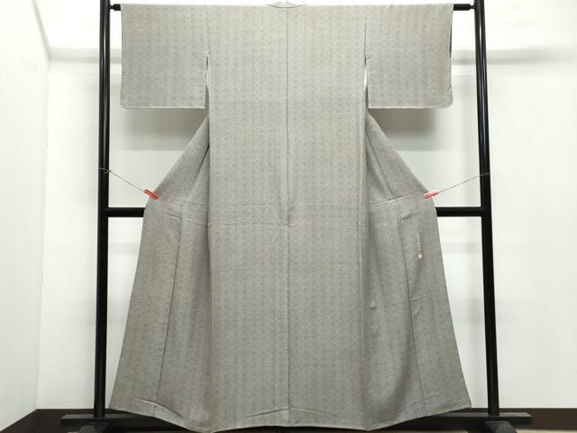 平和屋着物●江戸小紋　伝統工芸士　砂川健一　七宝花文　正絹　逸品　CAAX1036vf 平和屋着物○江戸小紋 伝統工芸士 砂川健一 七宝花文 正絹 逸品