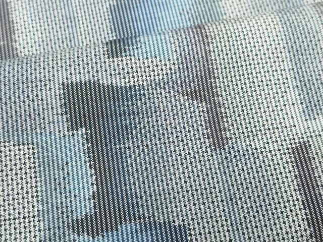 平和屋着物○本場大島紬 白大島 7マルキ 吉祥文 総絣 証紙付き 正絹