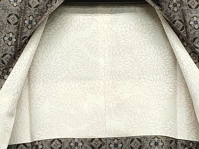 平和屋着物○本場大島紬 道行コートセット 龍郷絣 正絹 逸品 CAAX1076vf