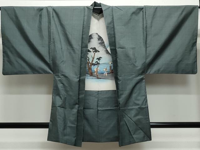 平和屋着物○男性 本場大島紬 アンサンブル 100亀甲 総詰め 正絹 逸品