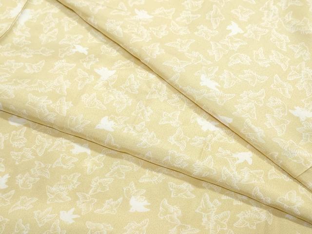 平和屋着物●長襦袢　単衣　千鳥　正絹　逸品　CAAX1101vf