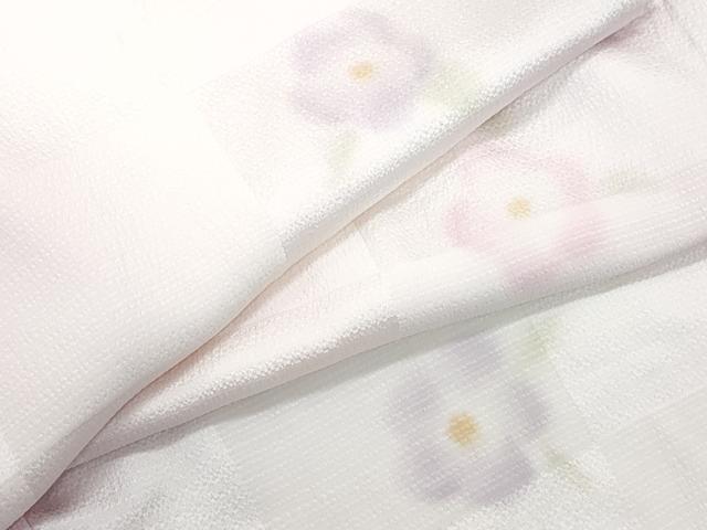 平和屋着物●長襦袢　無双仕立て　舞花文　正絹　逸品　CAAX1103vf