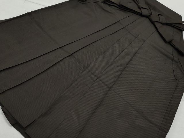 平和屋着物●男性　馬乗り袴　縞　正絹　逸品　CAAX1107vf