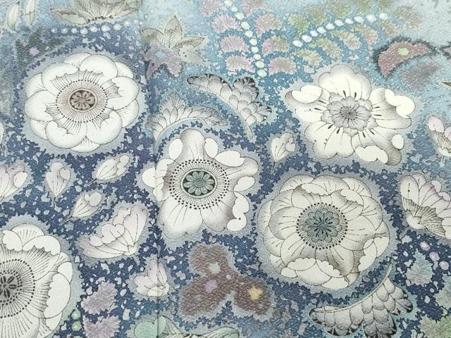 平和屋着物○吉乃一廉 幻の辻が花 訪問着 銀通し地 正絹