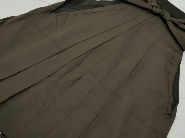 平和屋着物●男性　馬乗り袴　縞　三越扱い　正絹　逸品　CAAX1158vf