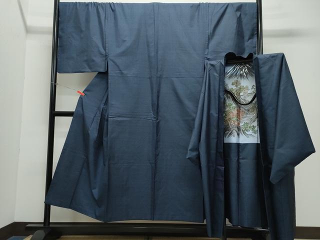 平和屋着物●男性　本場大島紬　アンサンブル　100亀甲　総詰め　正絹　逸品　CAAX1163vf