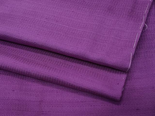 平和屋着物●上質な紬　色無地　蒲葡色　正絹　逸品　未使用　CAAX1189vf