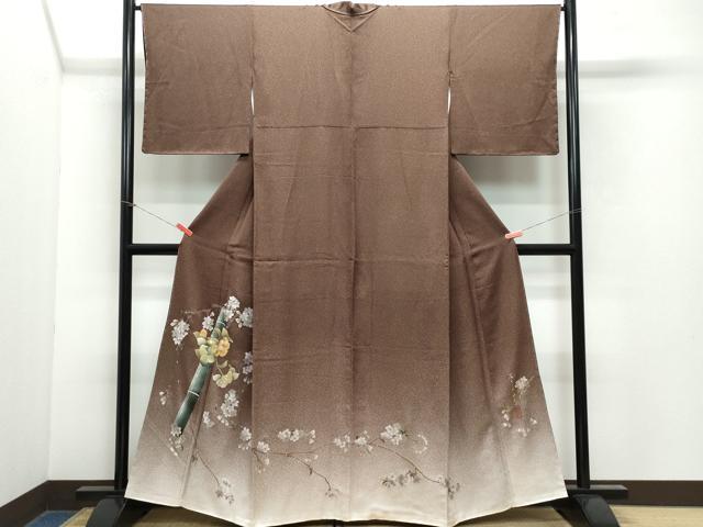 平和屋着物●訪問着　大月純　螺鈿　竹枝花文　金銀彩　さが美扱い　正絹　逸品　CAAX1190vf