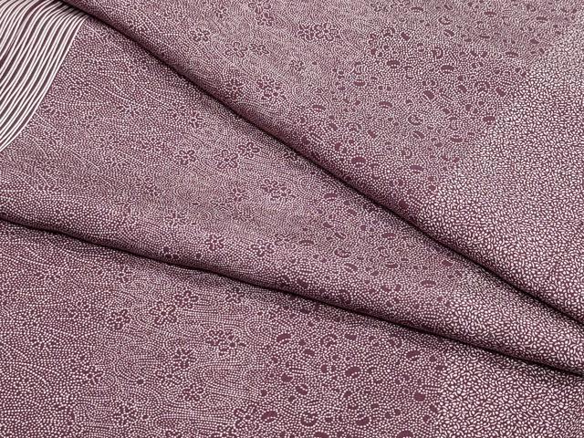 平和屋着物●江戸小紋　流水花文　正絹　逸品　CAAX1191vf