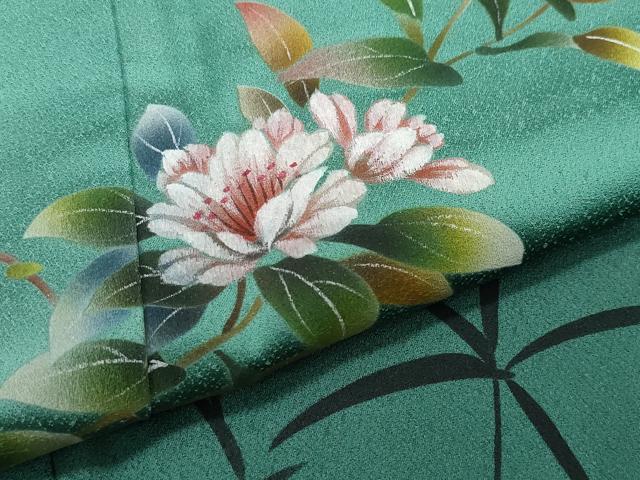 平和屋着物○訪問着 枝花文 暈し染め 正絹 逸品 未使用 CAAX1192vfの