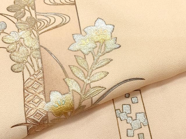 平和屋着物○金彩友禅 卓越技能者・名工・和田光正 訪問着 短冊草花