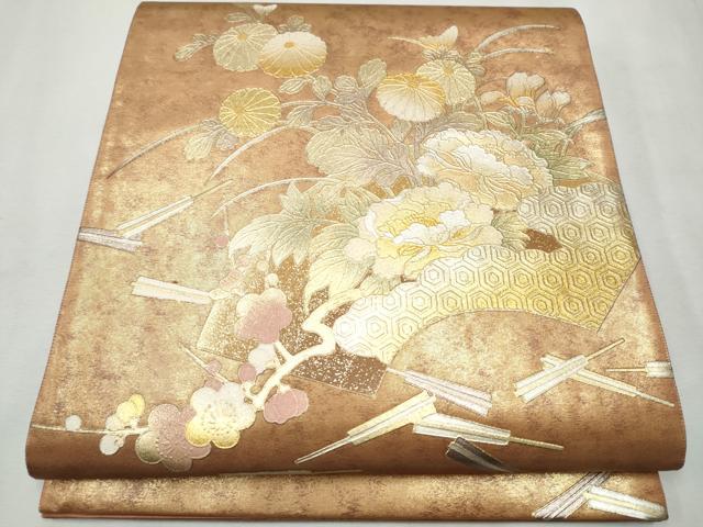 和田光正 金彩友禅 袋帯（六通・太鼓柄） 袋帯 和田光正 和田光正 金彩友禅 袋帯（六通・太鼓柄） 極上金彩友禅卓越