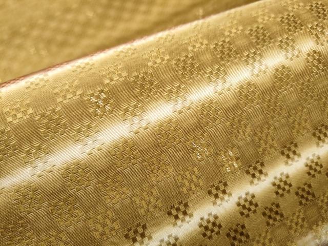 平和屋着物●太鼓柄袋帯　花織　霞文　金糸　正絹　逸品　CAAX1393hy 平和屋着物○太鼓柄袋帯 花織 霞文 金糸 正絹 逸品 CAAX1393hy