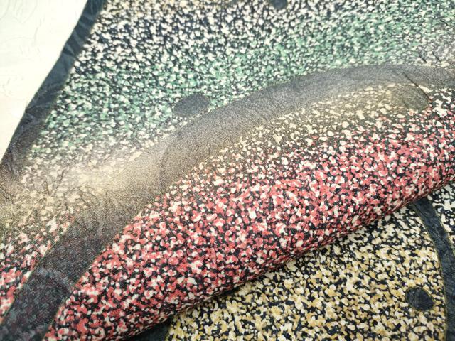 平和屋着物○博多織 鵬翔 全通柄袋帯 ふくれ織 唐草文 金糸 正絹 逸品