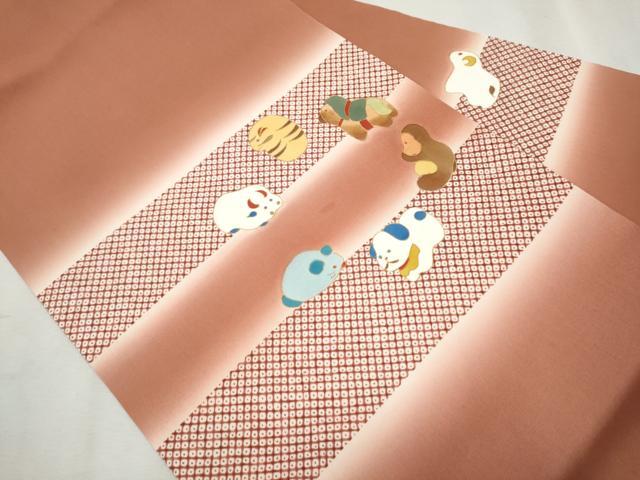 平和屋着物○塩瀬 九寸名古屋帯 十二支 金彩 正絹 逸品 CAAX1449hy