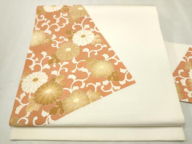 平和屋着物●九寸名古屋帯　菊唐草文　正絹　逸品　CAAX1506hy