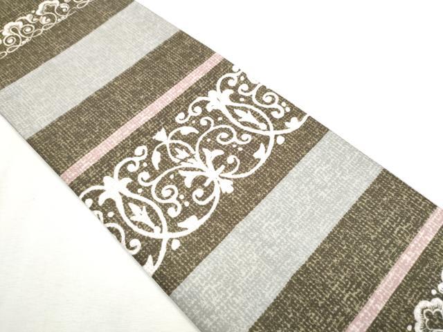 平和屋着物○H・L（アッシュエル） HENRI-LUC CHAPUIS 半幅帯 花唐草横