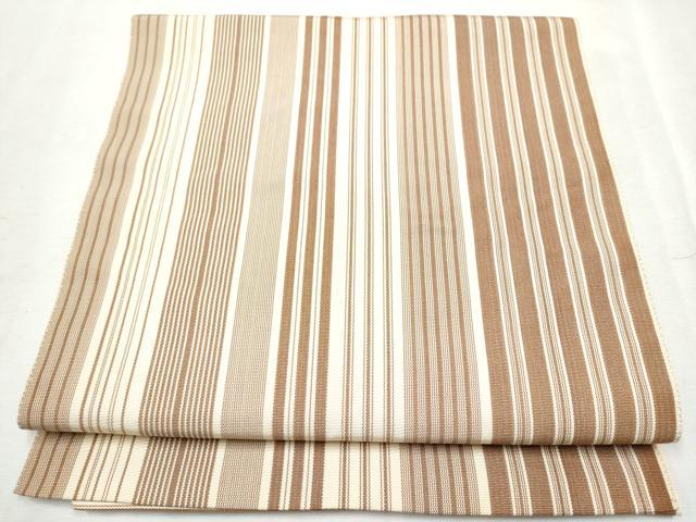 平和屋着物●本場筑前博多織　八寸名古屋帯　一重帯　間道　正絹　逸品　CABA0849hy 平和屋着物○本場筑前博多織 八寸名古屋帯 一重帯 間道 正絹