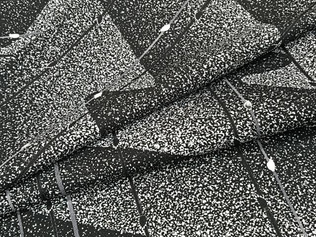 平和屋着物▽小紋　単衣　枝蕾　黒地　洗える着物　CAAX2428xi