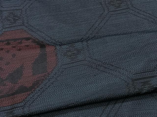 平和屋着物▽本場大島紬　単衣　有栖川　正絹　逸品　CAAX2449xi 平和屋着物▽本場大島紬 単衣 有栖川 正絹 逸品 CAAX2449xi