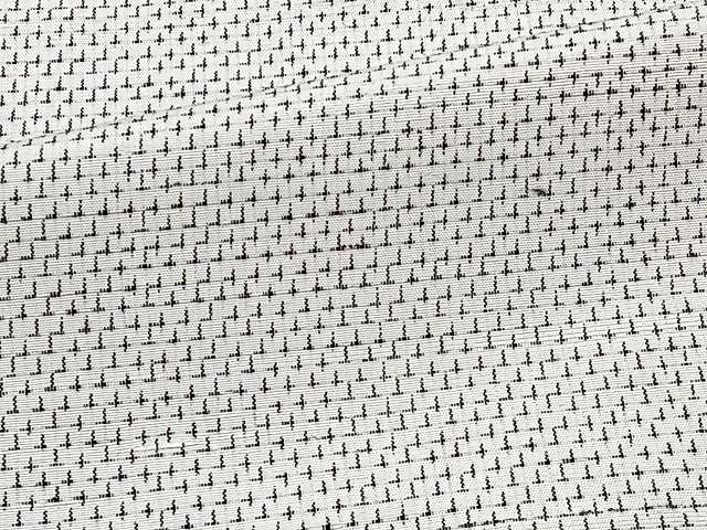 平和屋着物▽上質な紬 単衣 十字絣 正絹 逸品 CAAX2463xi