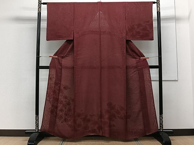 平和屋着物▽訪問着　単衣　無双　紗袷　紗×紗　草花文　正絹　逸品　CAAX2509xi