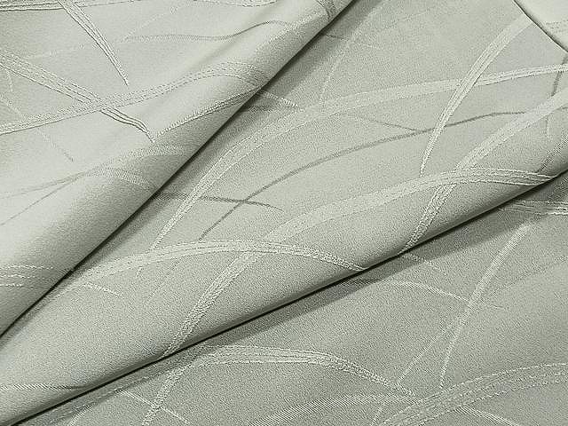 平和屋着物▽上質な色無地　単衣　芝地紋　青白橡色　正絹　逸品　CAAX2513xi