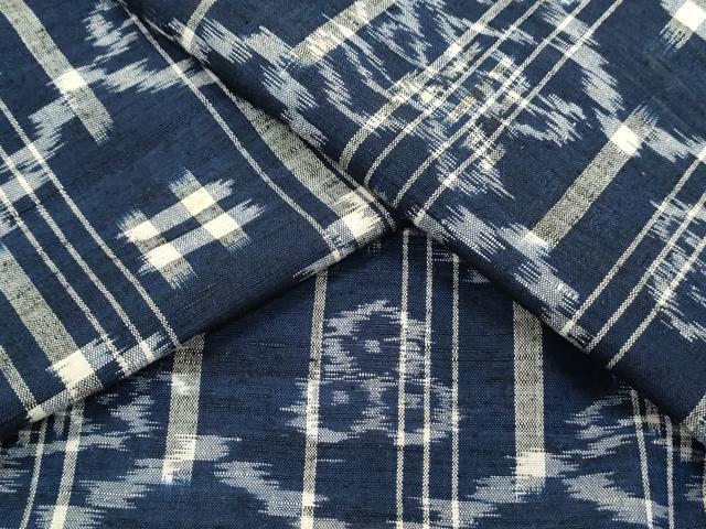 平和屋着物●上質な紬　亀甲吉祥文　正絹　逸品　CAAX3043th