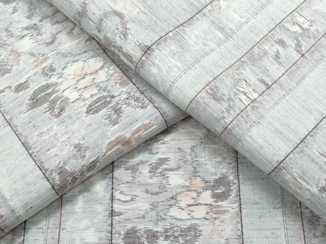 平和屋着物●小千谷紬　花間道　正絹　逸品　CAAX3054th