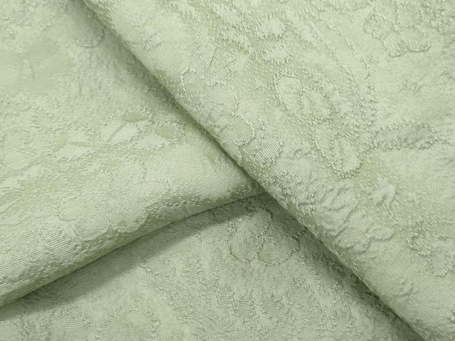 平和屋着物●上質な色無地　辻が花地紋　柳鼠色　さが美扱い　正絹　逸品　CAAX3062th