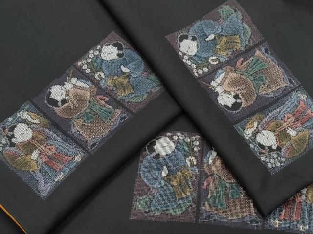 平和屋着物●本場大島紬　9マルキ　童子　正絹　逸品　CAAX3078th 平和屋着物○本場大島紬 9マルキ 童子 正絹 逸品 CAAX3078th