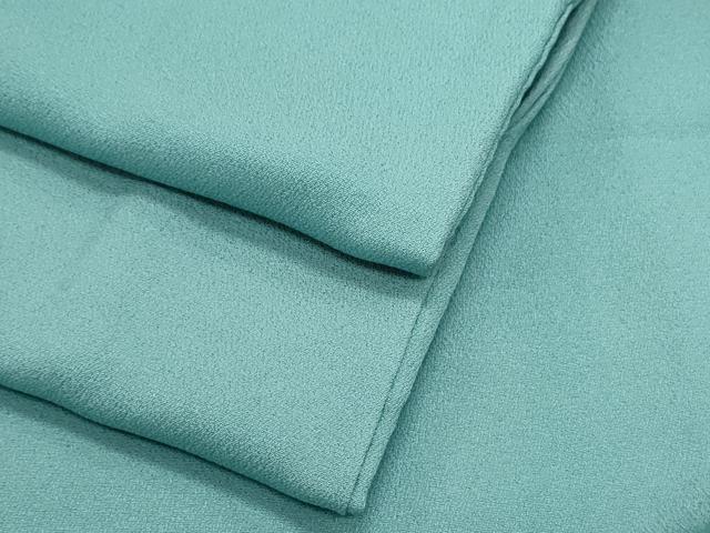 平和屋着物●上質な色無地　白群色　正絹　逸品　CAAX3118th