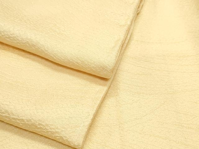 平和屋着物●上質な色無地　立波地紋　蜂蜜色　正絹　逸品　CAAX3129th