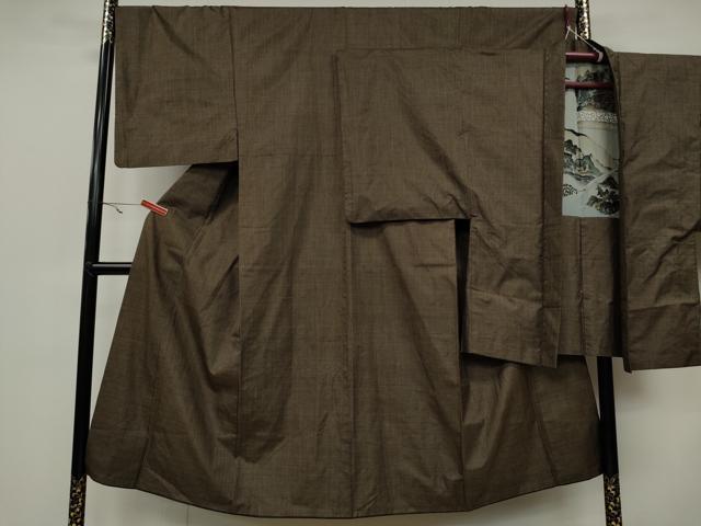 平和屋着物●男性　本場大島紬　アンサンブル　7マルキ　正絹　逸品　CAAX4535ut