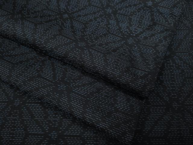 平和屋着物●本場大島紬　麻の葉文様　正絹　逸品　CAAX4561ut