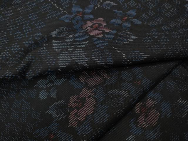 平和屋着物●本場大島紬　枝花文　正絹　逸品　未使用　CAAX4600ut