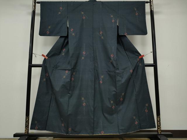 平和屋着物○本場大島紬 7マルキ 簪 正絹 逸品 CAAX4602ut