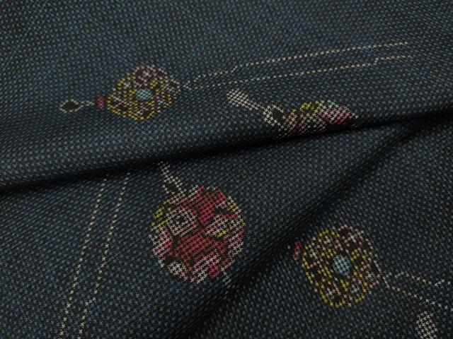 平和屋着物●本場大島紬　7マルキ　簪　正絹　逸品　CAAX4602ut