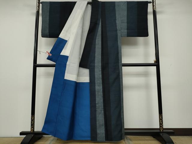 平和屋着物○上質な紬 間道 正絹 逸品 CAAX4623ut