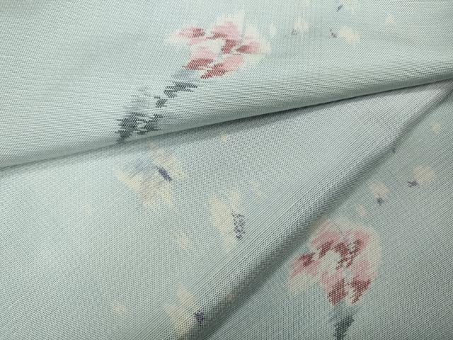 平和屋着物●上質な紬　舞蝶花文　正絹　逸品　未使用　CAAX4628ut