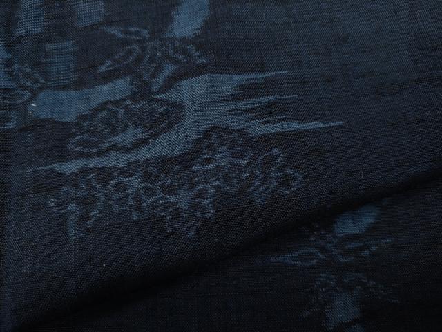 平和屋着物○上質な紬 笹竹花丸文 正絹 逸品 未使用 CAAX4639ut