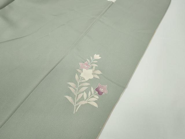 平和屋着物●訪問着　作家物　駒刺繍　エ霞枝花文　暈し染め　金彩　正絹　逸品　CAAX4651ut 平和屋着物○訪問着 作家物 駒刺繍 エ霞枝花文 暈