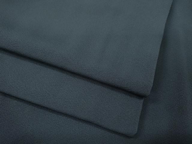 平和屋着物●本加賀友禅作家　押田正義監修　色無地　鉄御納戸色　正絹　逸品　CAAX4674ut